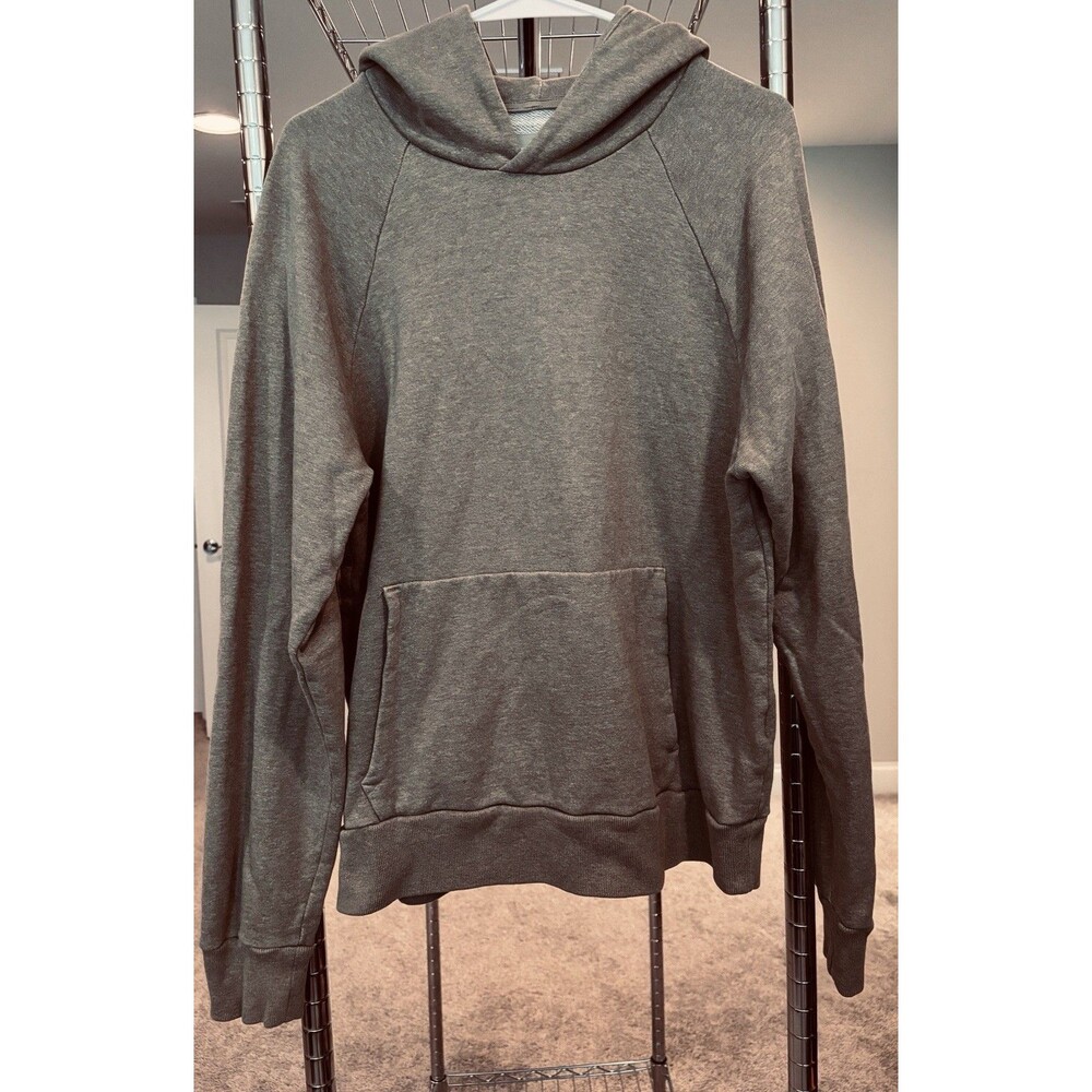 Everlane men's organic cotton green kangaroo pocket hoodie size Med rn#139393
